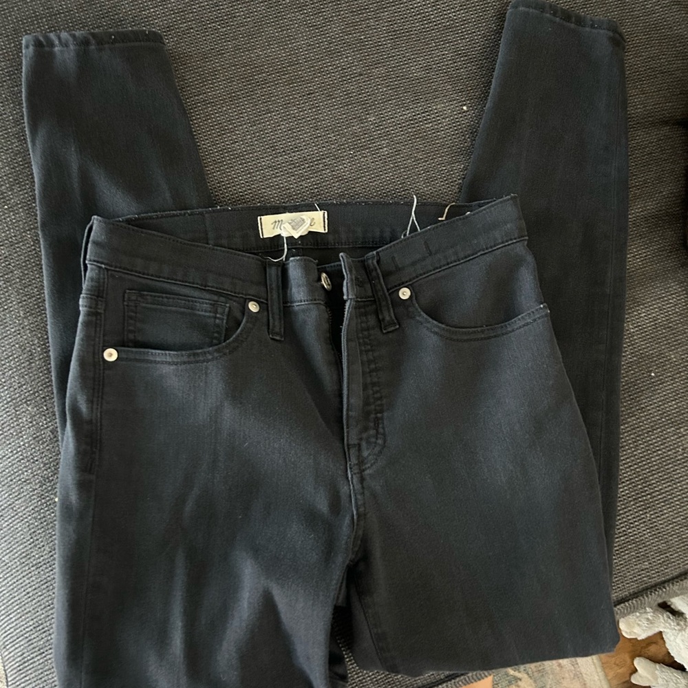 Black madewell mid rise skinny Jean
